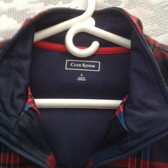 Club Room Men's Large Multicolor Light Weight Jacket - Never Worn - Picture 2 of 5